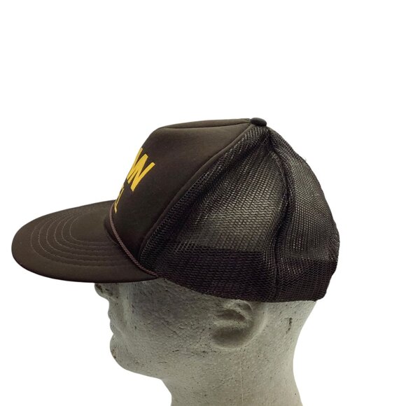 Vtg Brown Steel Company Construction Trucker Hat Mesh Snapback Adjustable Ohio - Picture 7 of 7